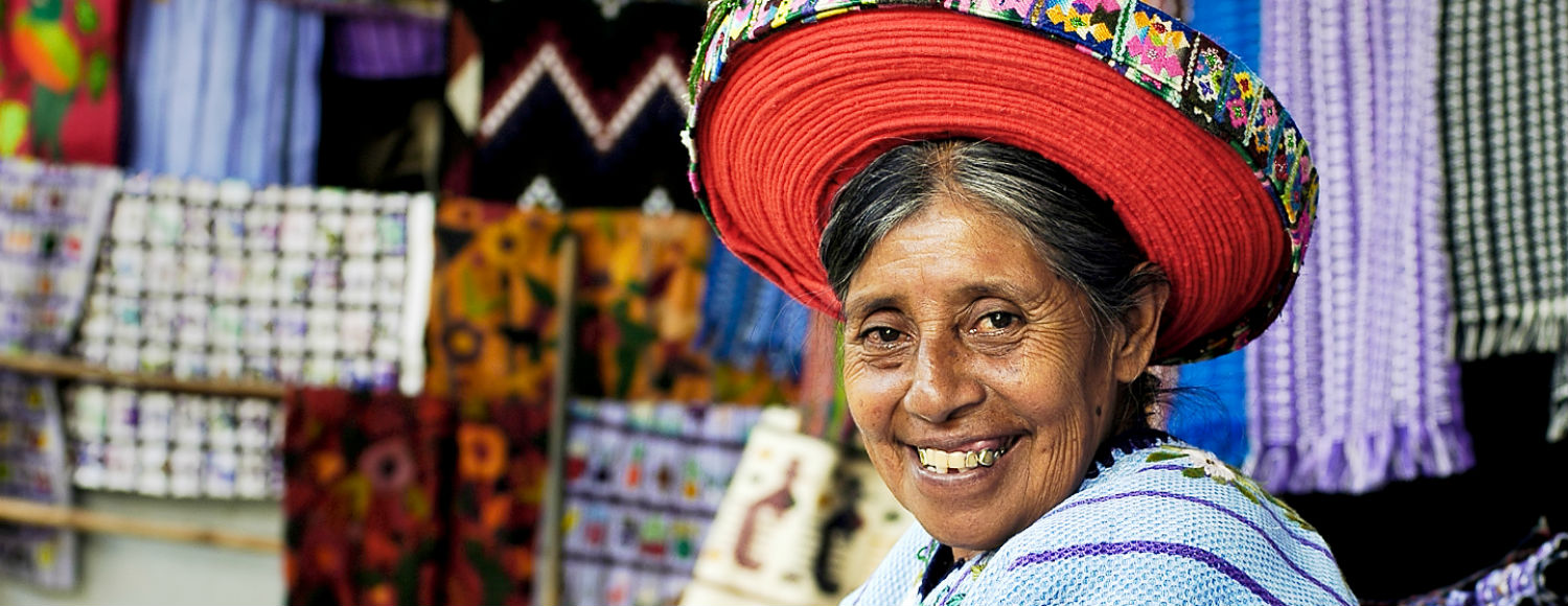 Vrouw in Guatemala